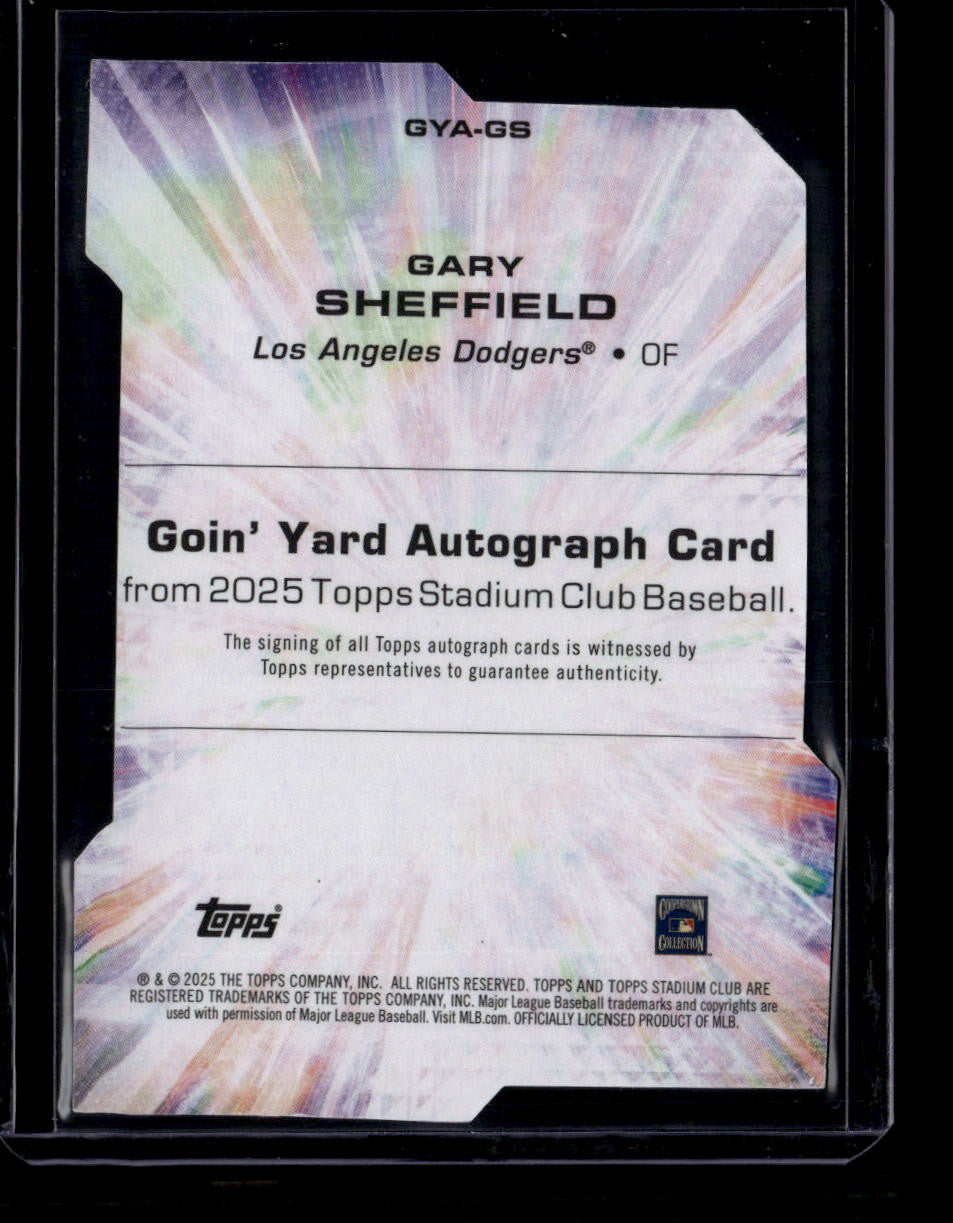 2025 Stadium Club Goin' Yard Autographs GYAGS Gary Sheffield Auto