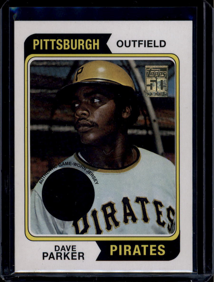 2001 Topps Originals Relics 8 Dave Parker 74 Jersey 1974