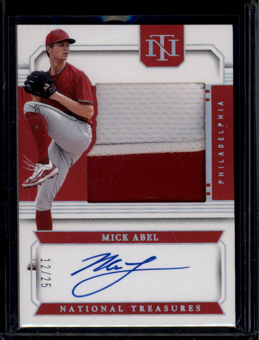 2024 Panini National Treasures Silhouette Signatures Mick Abel RC Patch Auto /25