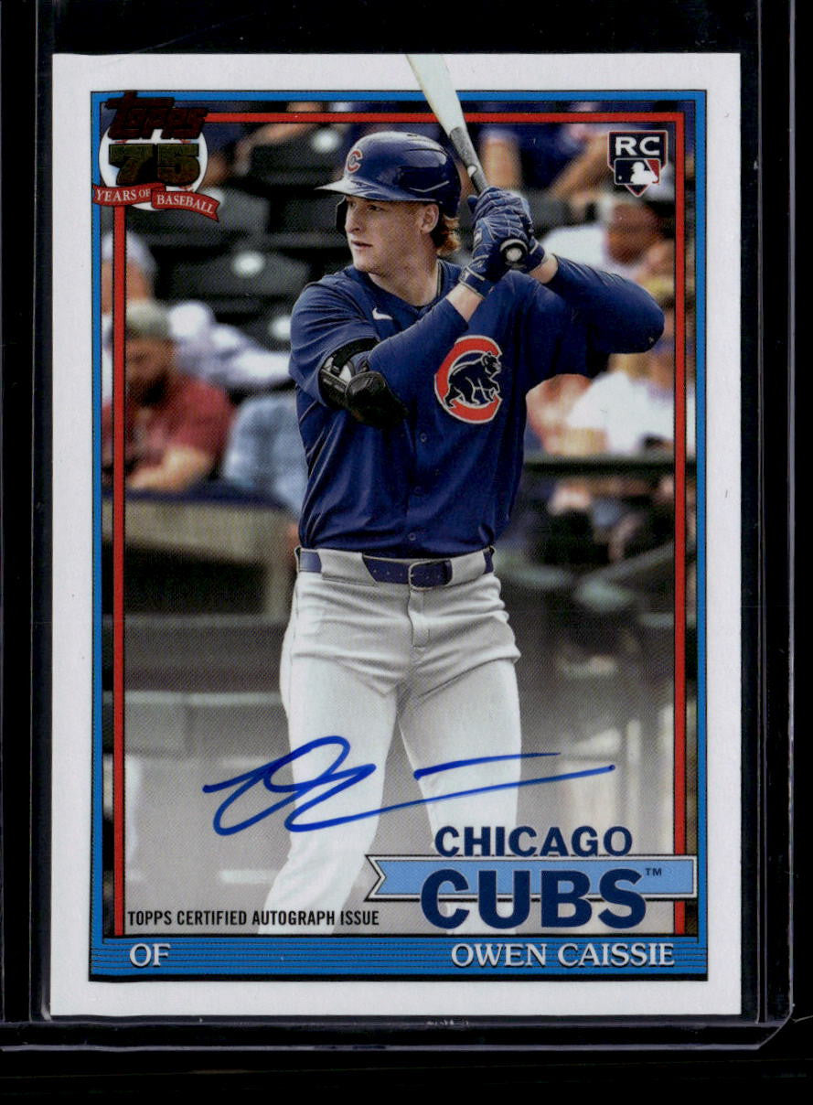 2026 Topps '91 Topps Autographs 91aoca Owen Caissie Rookie Auto