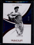 2018 Immaculate Collection Red 104 Lou Gehrig 8/25