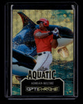 SOLD 180453 2025 Leaf Optichrome Aquatic Whales Gold Super Prismatic ab2 Adrian Beltre 1/1