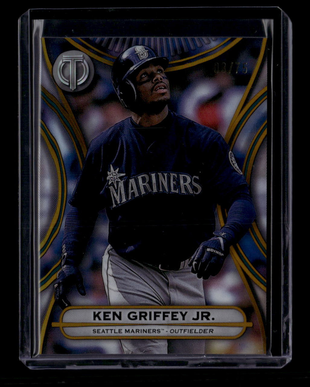 SOLD 180456 2025 Topps Tribute Gold 6 Ken Griffey Jr. 8/75
