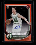2025-26 Bowman Rookie Veteran Autographs Orange Border Max Shulga RC Auto 11/25