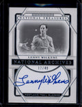 2020-21 Panini National Treasures Archives Ink 36 Lenny Wilkens Auto 12/49