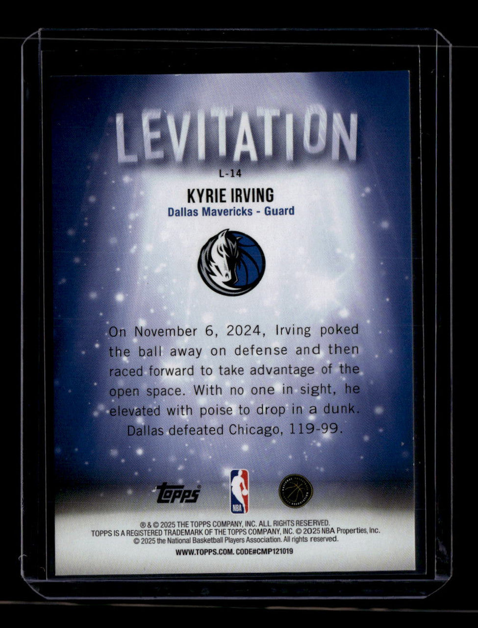 2025-26 Topps Levitation Gold Rainbow l14 Kyrie Irving 26/50
