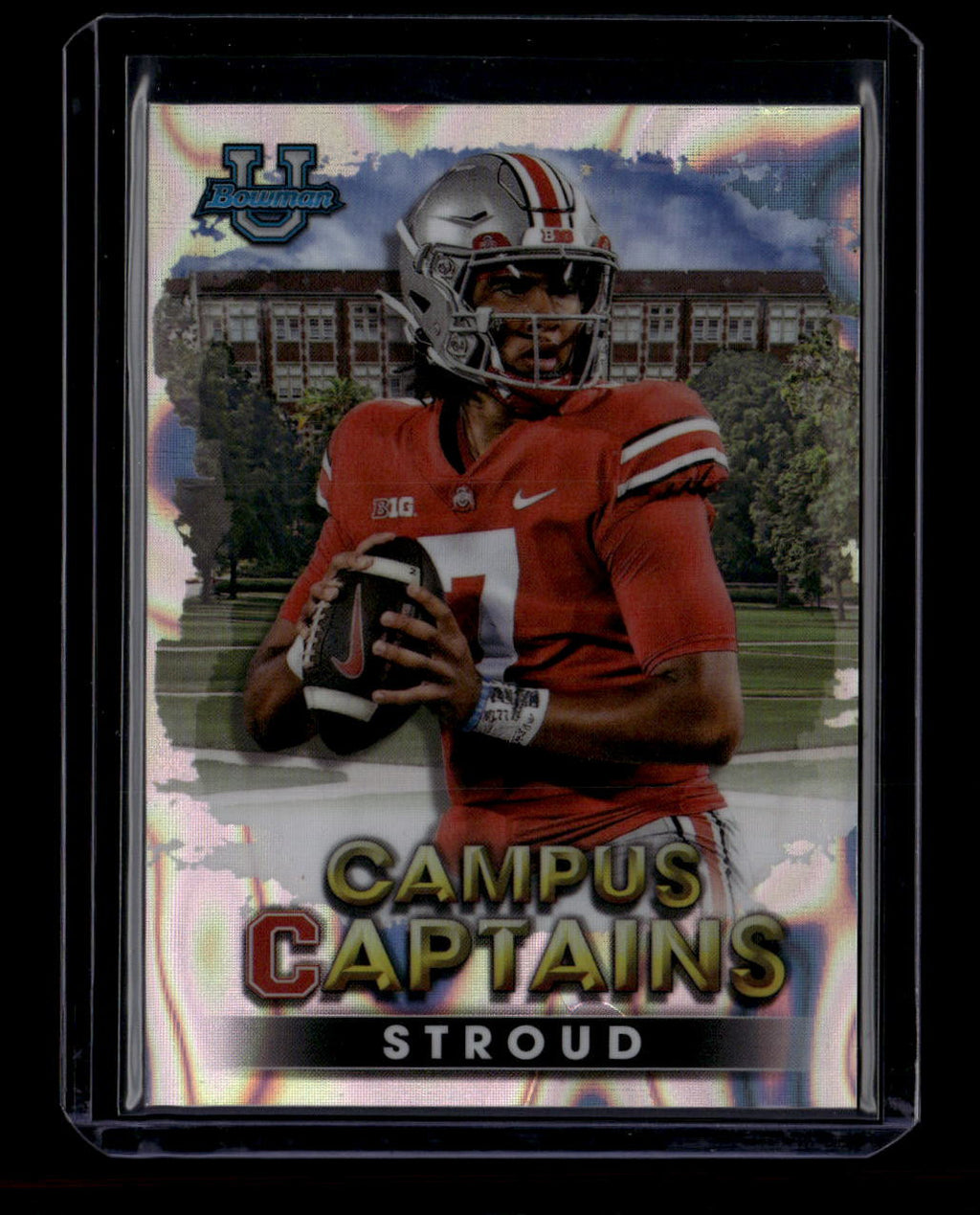 2022 Bowman's Best University Campus Captains Lava Refractor CJ Stroud RC 12/50
