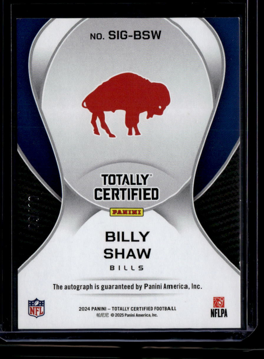 2024 Totally Certified Signatures Mirror Platinum Gold 1 Billy Shaw Auto 9/10