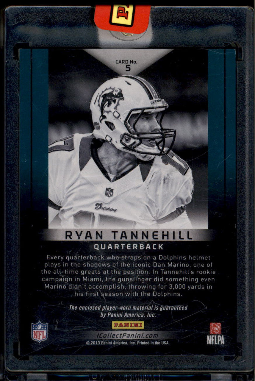 2013 Panini Black Friday Rookie Autograph 5 Ryan Tannehill RC Jersey Auto 9/25