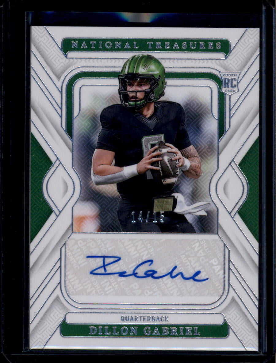 2025 Panini National Treasures Collegiate Signature Dillon Gabriel RC Auto 14/15