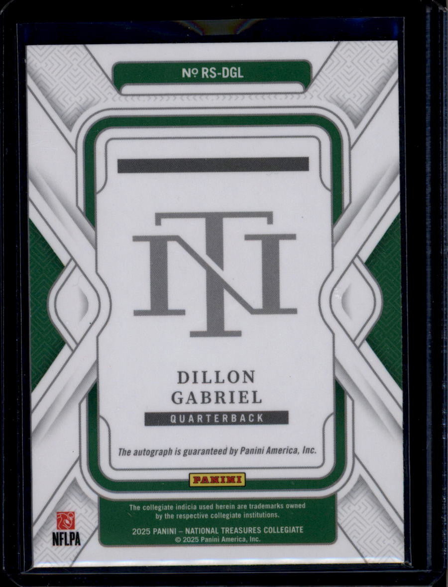 2025 Panini National Treasures Collegiate Signature Dillon Gabriel RC Auto 14/15