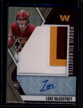 2024 Panini Phoenix Rookie Silhouette Bronze Luke McCaffrey RC Patch Auto 14/33 