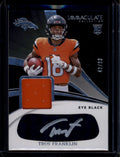 2024 Immaculate Rookie Eye Black Autographs 13 Troy Franklin RC Patch Auto 42/99