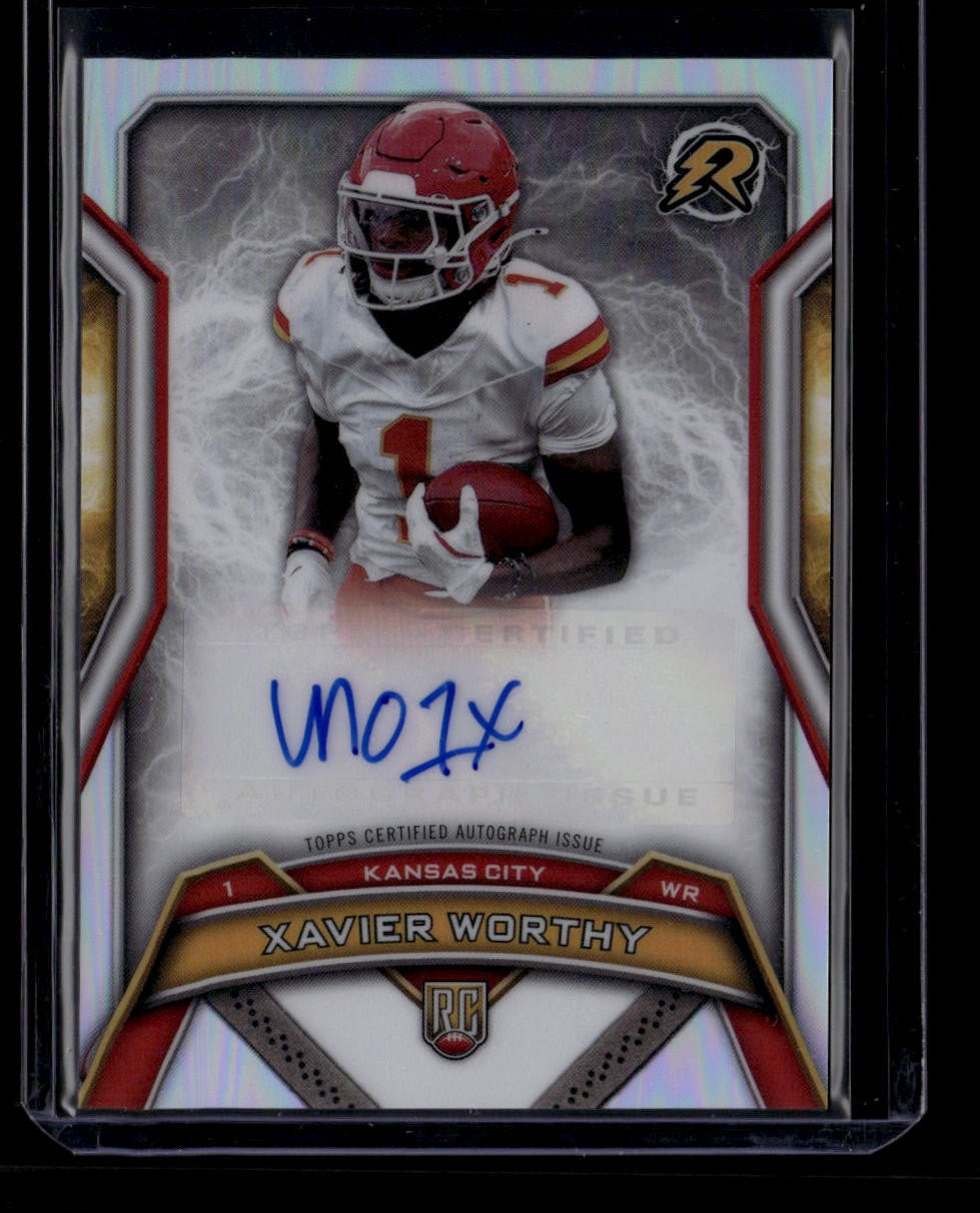 SOLD 180518 2024 Topps Resurgence Resurgence Rookie Signatures RRSXW Xavier Worthy RC Auto