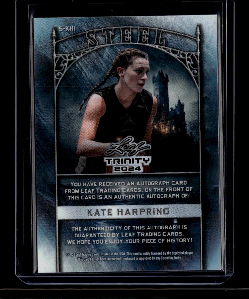 2024 Leaf Trinity Steel Green Prismatic skh1 Kate Harpring Rookie Auto 6/7