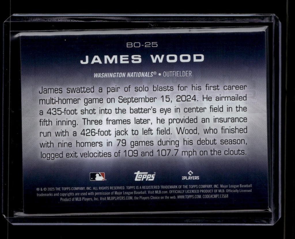 DELETE 180551 2026 Topps Flagship Collection Series 2 Bulk Order bo25 James Wood Rookie 67/100