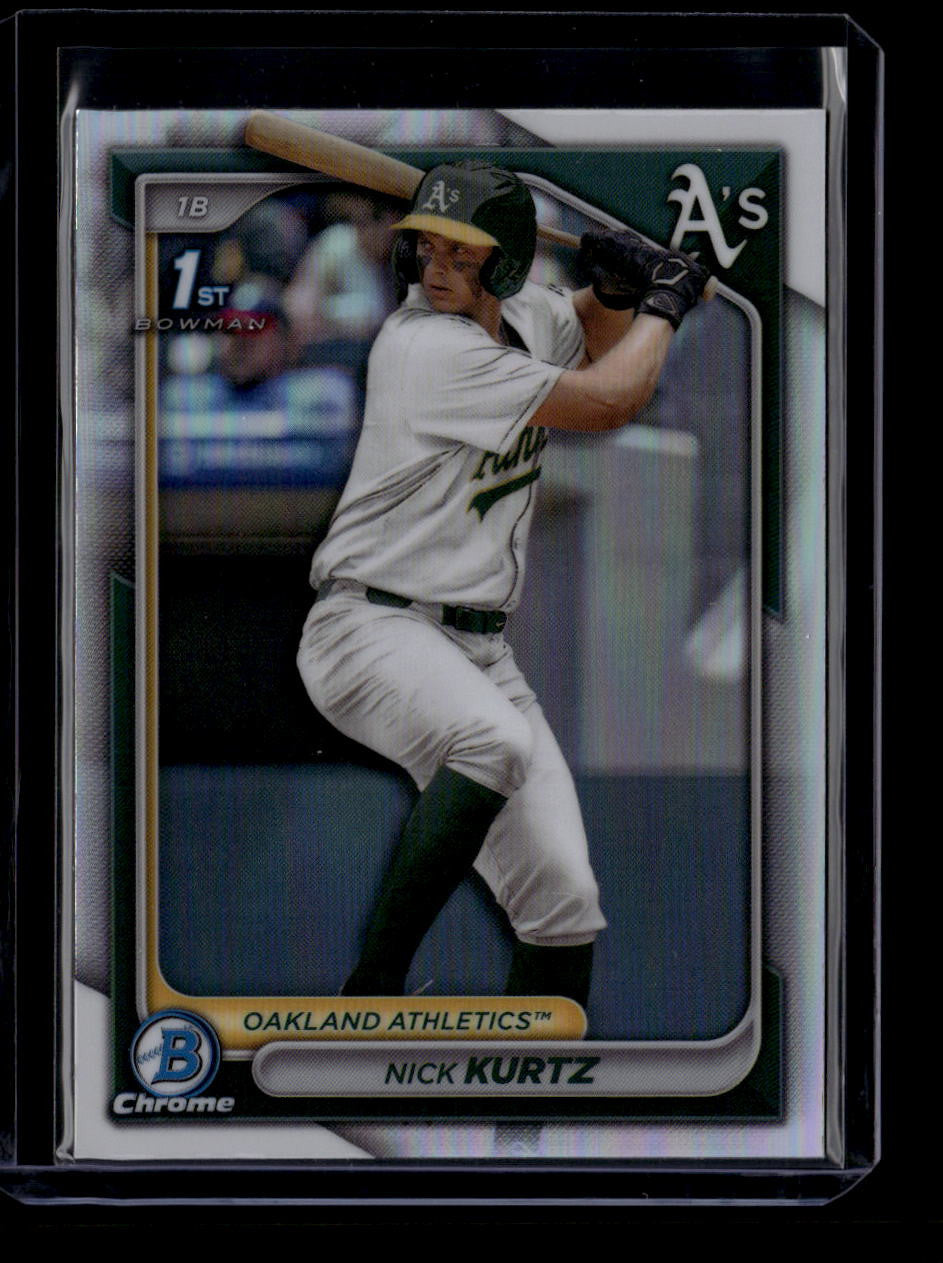SOLD 180554 2024 Bowman Chrome Draft Refractor bdc56 Nick Kurtz Rookie