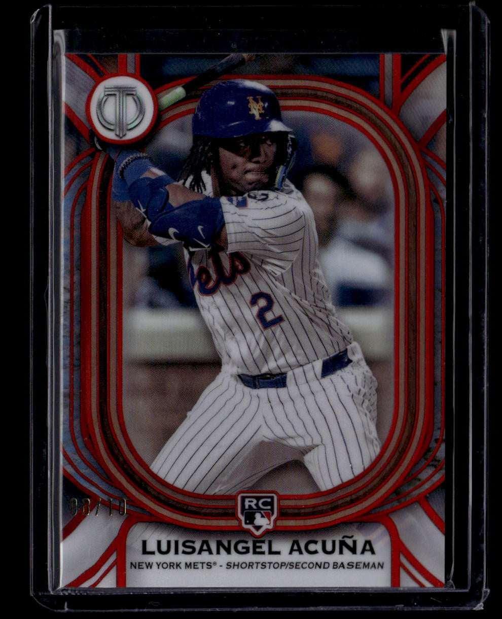 2025 Topps Tribute Red 82 Luisangel Acuna Rookie 8/10