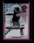 2025 Panini Prospect Edition Holo Prizms Pink Velocity 114 Andrew Fischer RC /79
