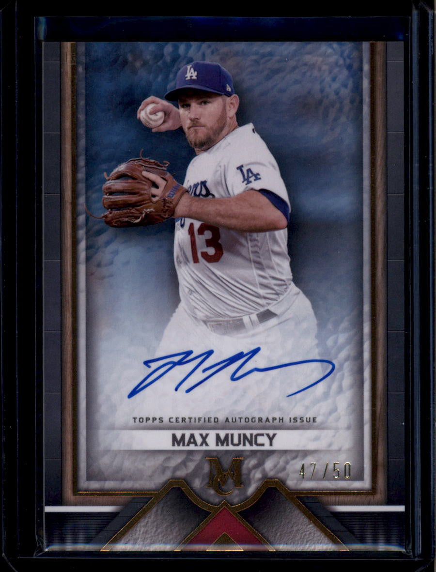 SOLD 180569 2023 Topps Museum Collection Archival Autographs Copper Max Muncy Auto 47/50
