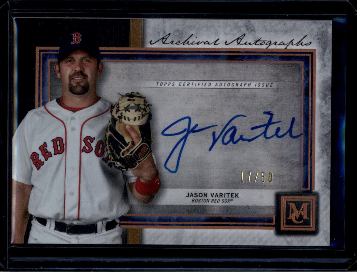 SOLD 180570 2020 Topps Museum Collection Archival Autographs Copper Jason Varitek Auto 17/50