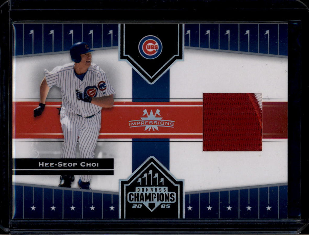 2005 Donruss Champions Impressions Material Prime 36 Hee Seop Choi Patch 10/98