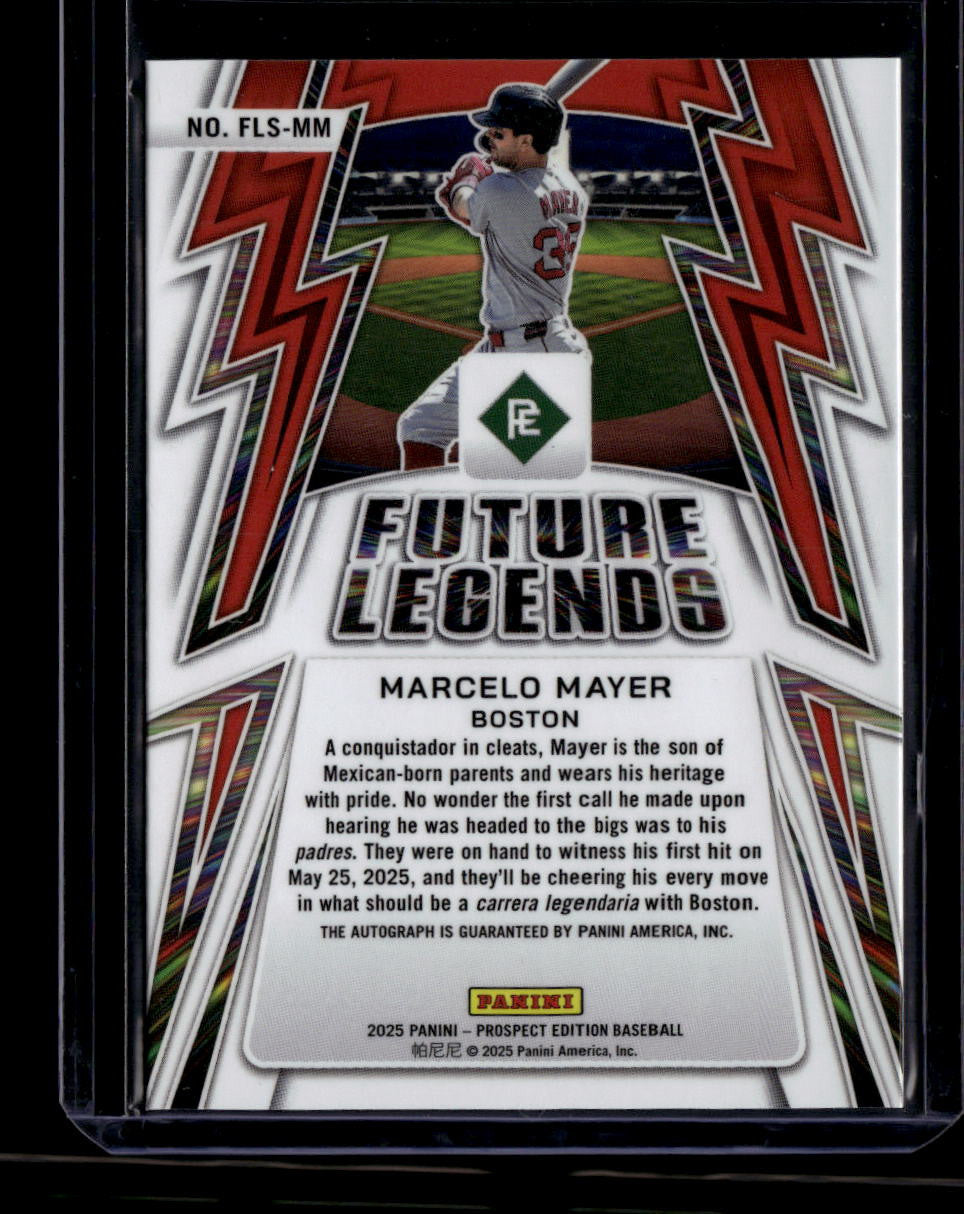 2025 Panini Prospect Edition Future Legends Signatures Marcelo Mayer RC Auto /99