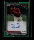 SOLD 180590 2024 Bowman Chrome Mega Box Autographs Green Refractor Druw Jones RC Auto 16/99