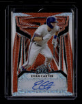 2023 Leaf Metal Autographs Mojo Orange baec2 Evan Carter Rookie Auto 1/1