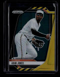 2025 Panini Prizm Prizms Black Gold Refractor 195 Adam Jones 3/5