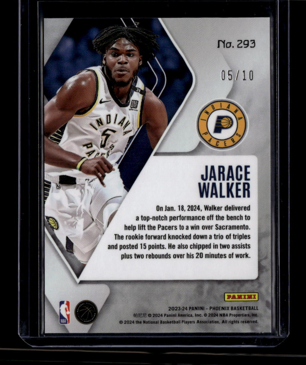 2023-24 Panini Phoenix Gold Phoenix Refractor 293 Jarace Walker Rookie 5/10