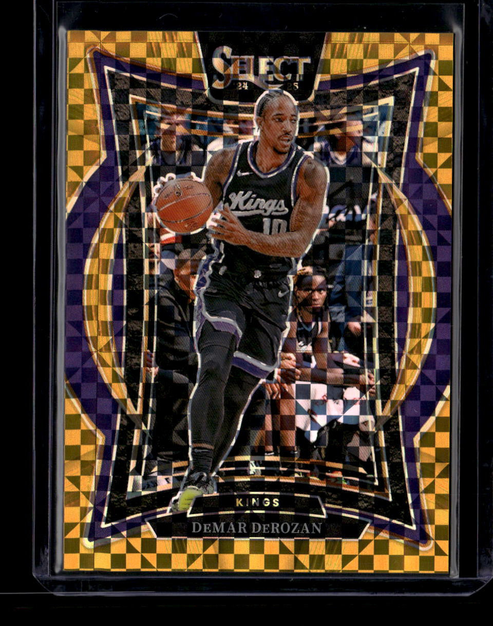 2024-25 Select Gold Prizms Refractor 33 DeMar DeRozan 4/10 Concourse