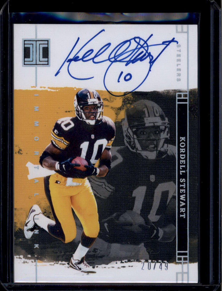 2024 Panini Impeccable Immortal Ink Silver 20 Kordell Stewart Auto 20/49