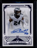 2025 Panini National Treasures Purple 141 Andrew Mukuba Rookie Auto 8/49