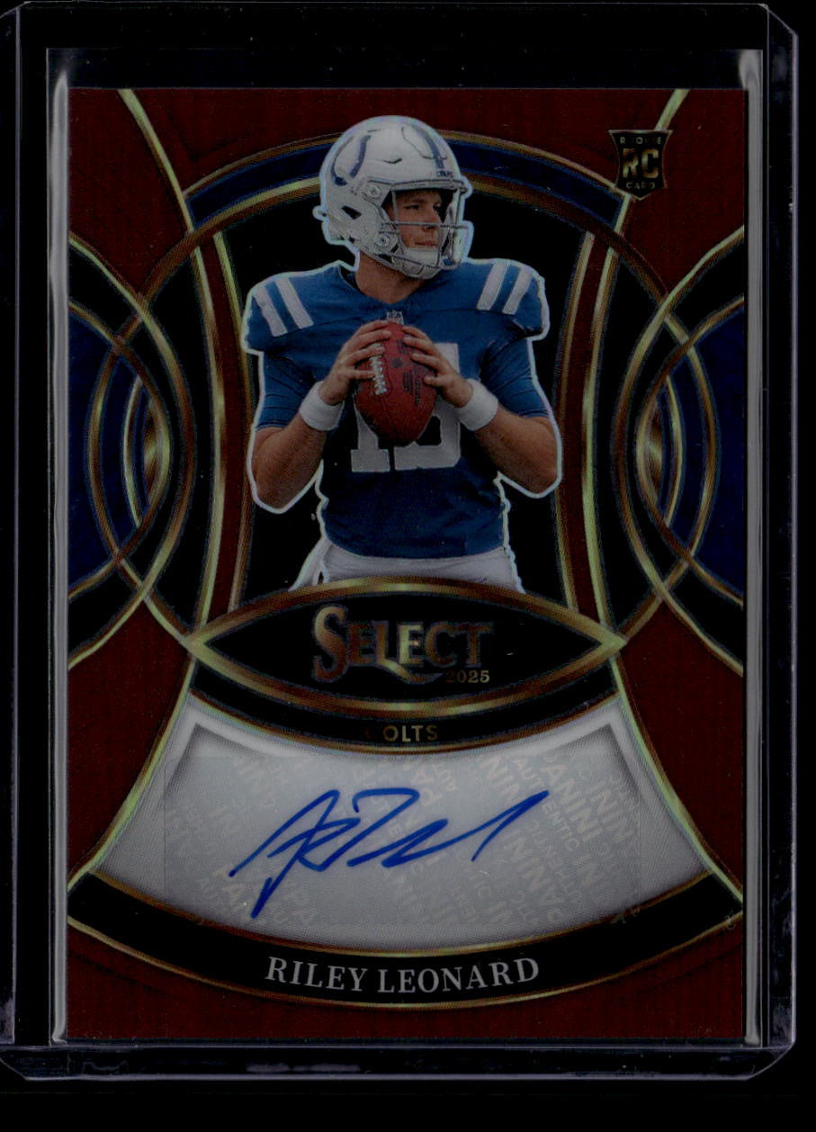 2025 Select Select Signatures Prizm Red 3 Riley Leonard Rookie Auto 26/75