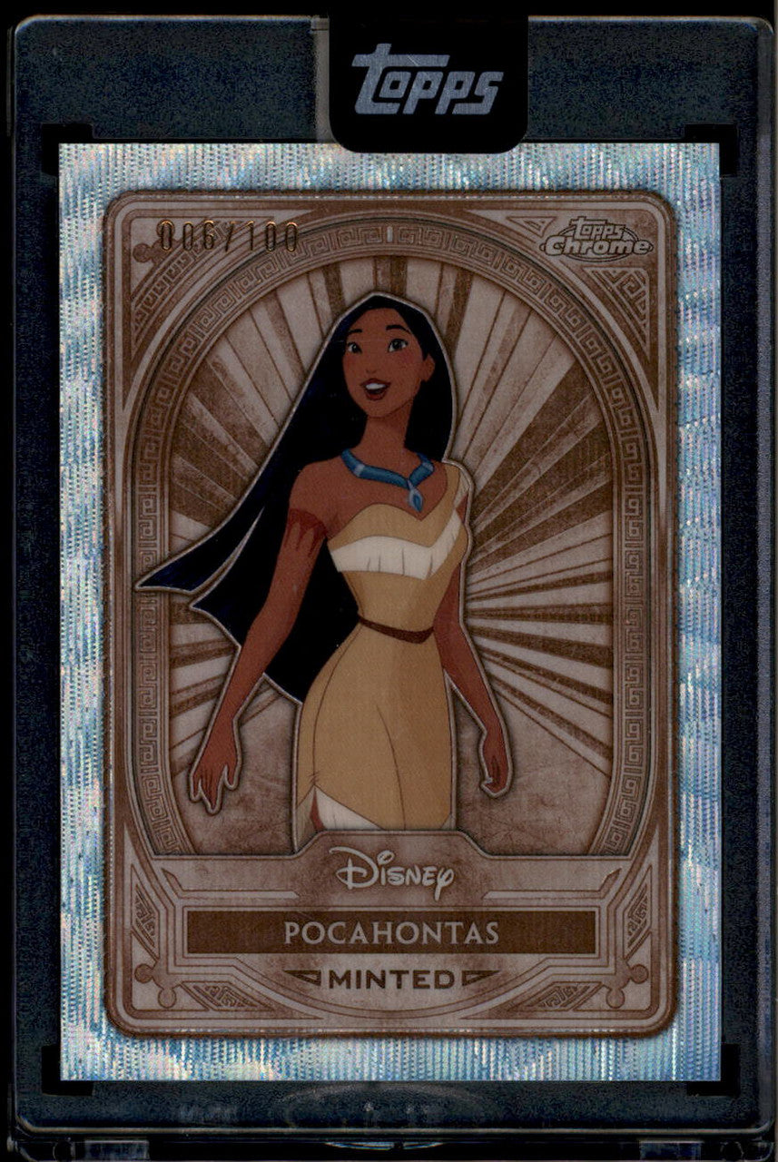 SOLD 180669 2025 Topps Disney Mint Chrome Variation 30 Pocahontas 6/100 Minted