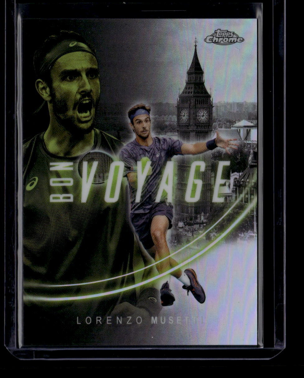 2025 Topps Chrome Bon Voyage bve23 Lorenzo Musetti