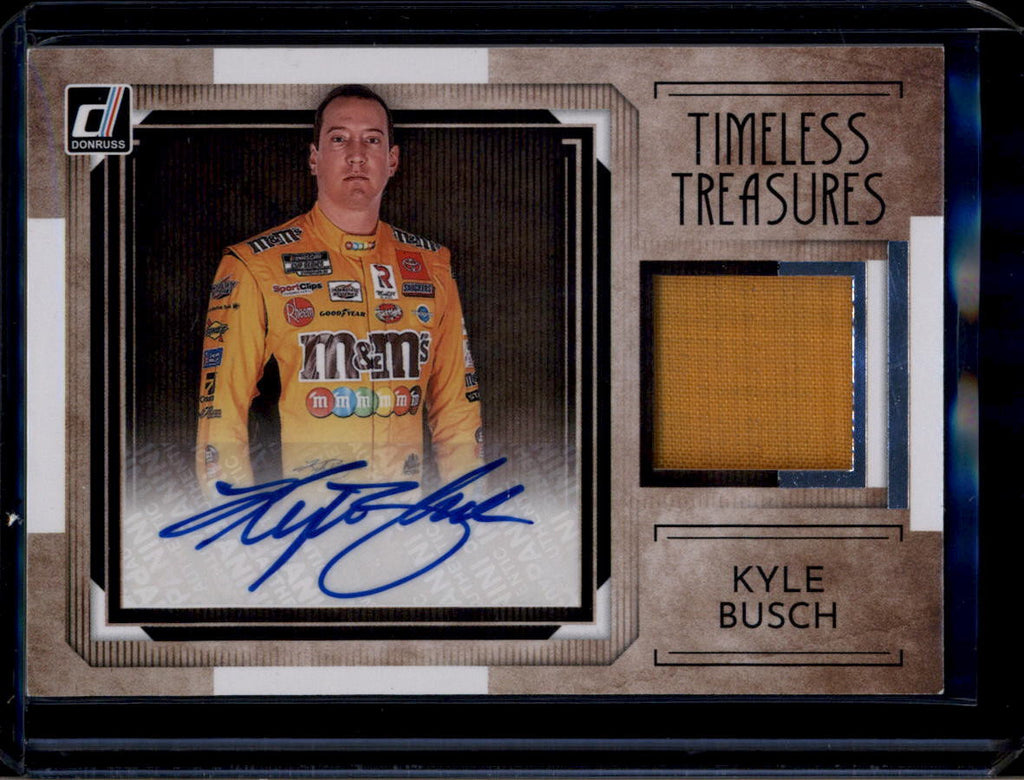 2022 Donruss Timeless Treasures Material Signatures 5 Kyle Busch Relic Auto
