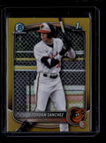 2025 Bowman Chrome Prospects Gold Refractor bcp208 Jordan Sanchez Rookie 40/50
