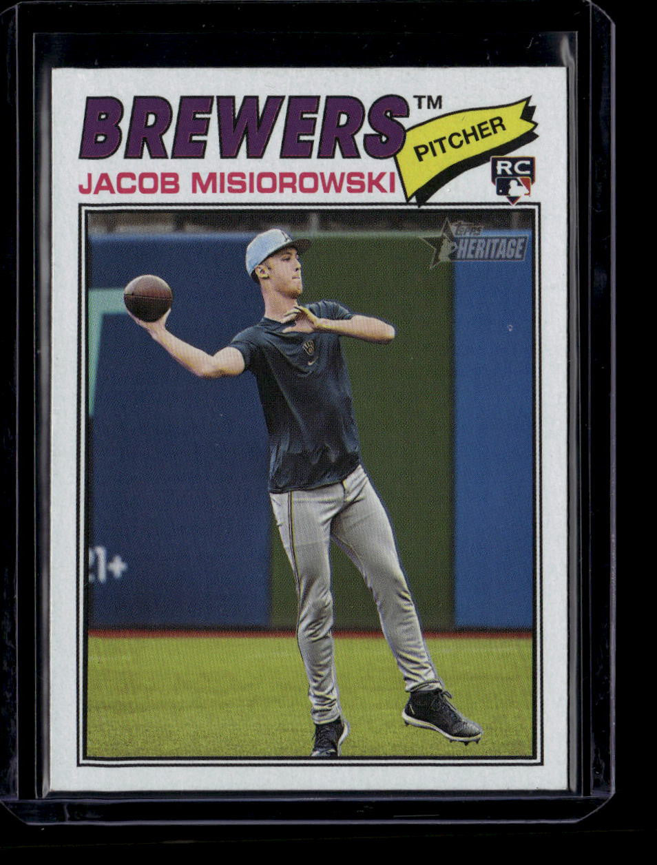 SOLD 180688 2026 Topps Heritage Image Variations 144 Jacob Misiorowski Rookie SP