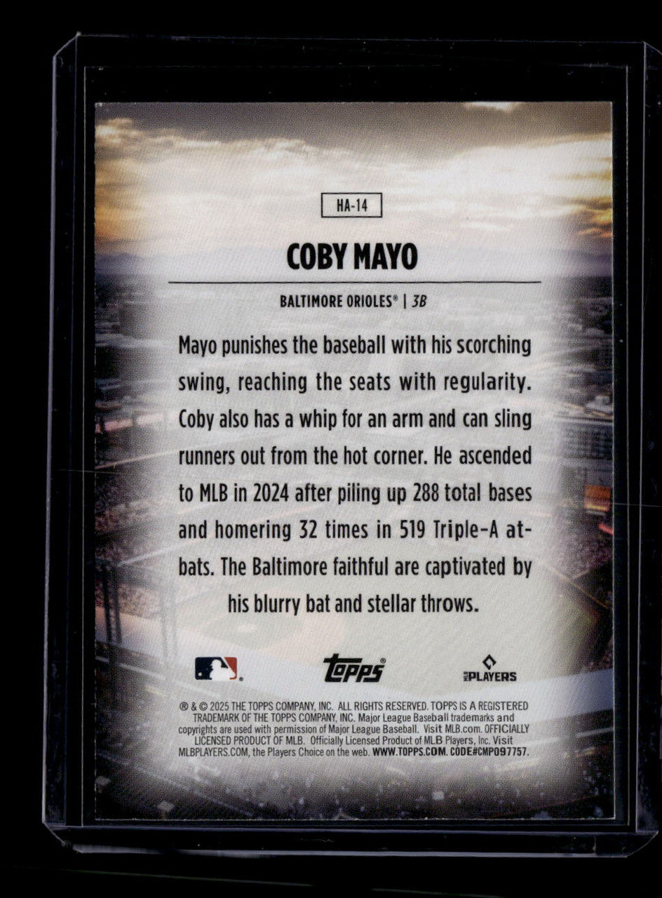 2025 Topps Home Field Advantage ha14 Coby Mayo Rookie