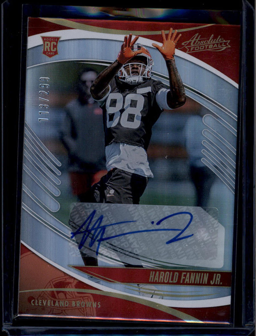 SOLD 180722 2025 Absolute Signatures Spectrum 126 Harold Fannin Jr. Rookie Auto 113/299