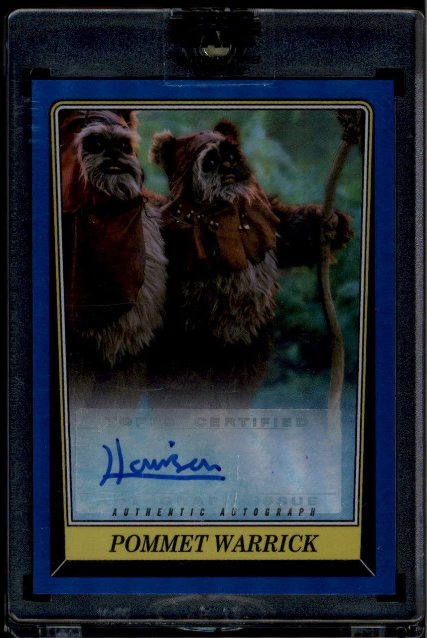 SOLD 180731 2023 Topps Star Wars Signature Series Autographs Blue Harrison Davis Auto 17/50