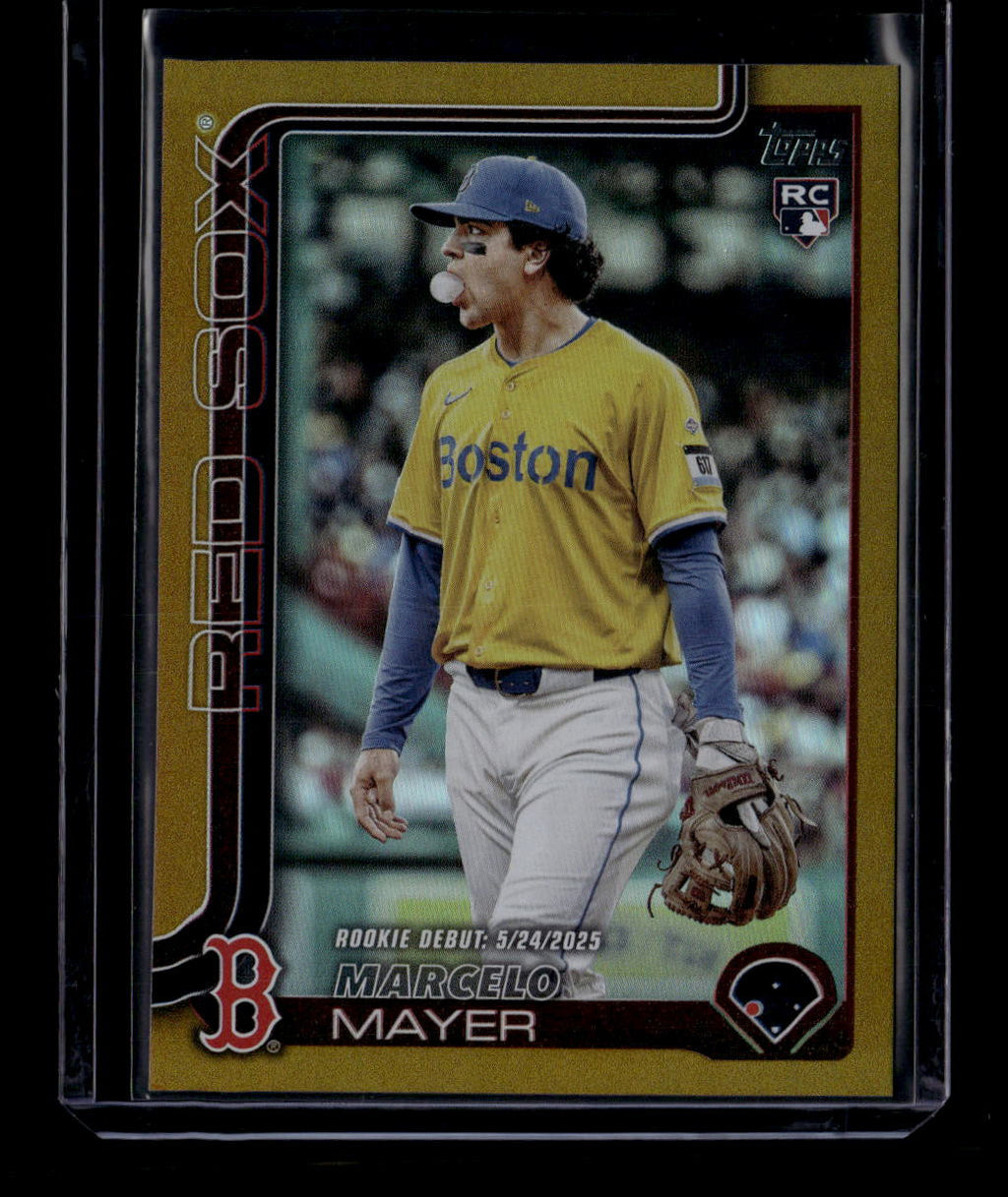 DELETE 180743 2025 Topps Update Gold Rainbow Foil us276 Marcelo Mayer RD Rookie Debut 28/50