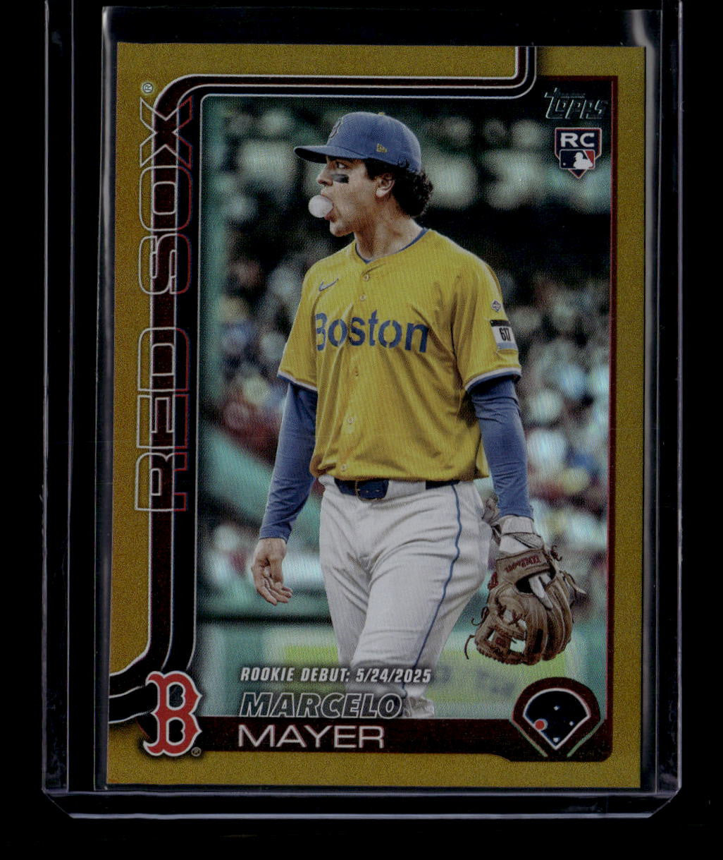 DELETE 180743 2025 Topps Update Gold Rainbow Foil us276 Marcelo Mayer RD Rookie Debut 28/50
