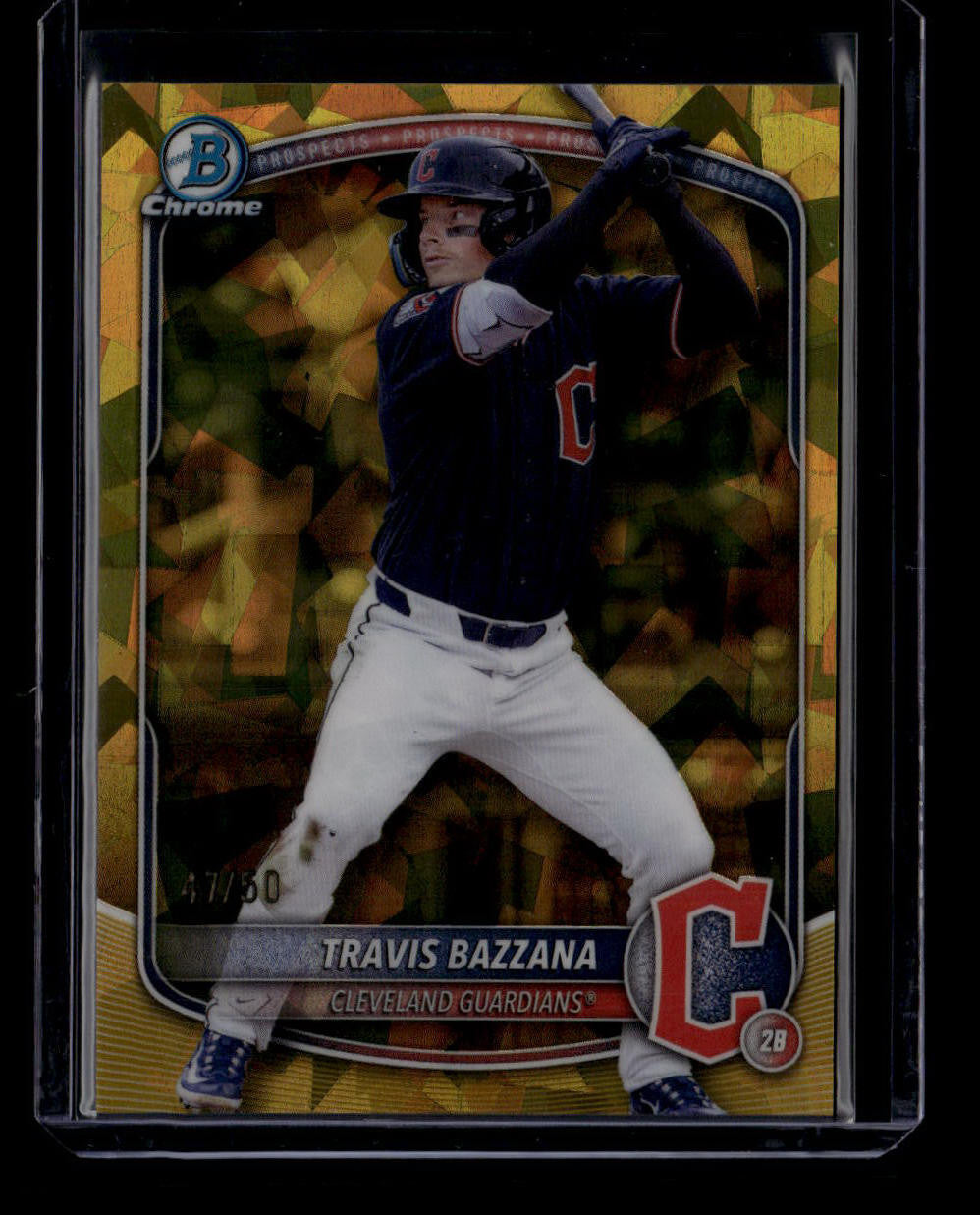 DELETE 180745 2025 Bowman Chrome Draft Sapphire Gold Refractor Travis Bazzana Rookie 47/50
