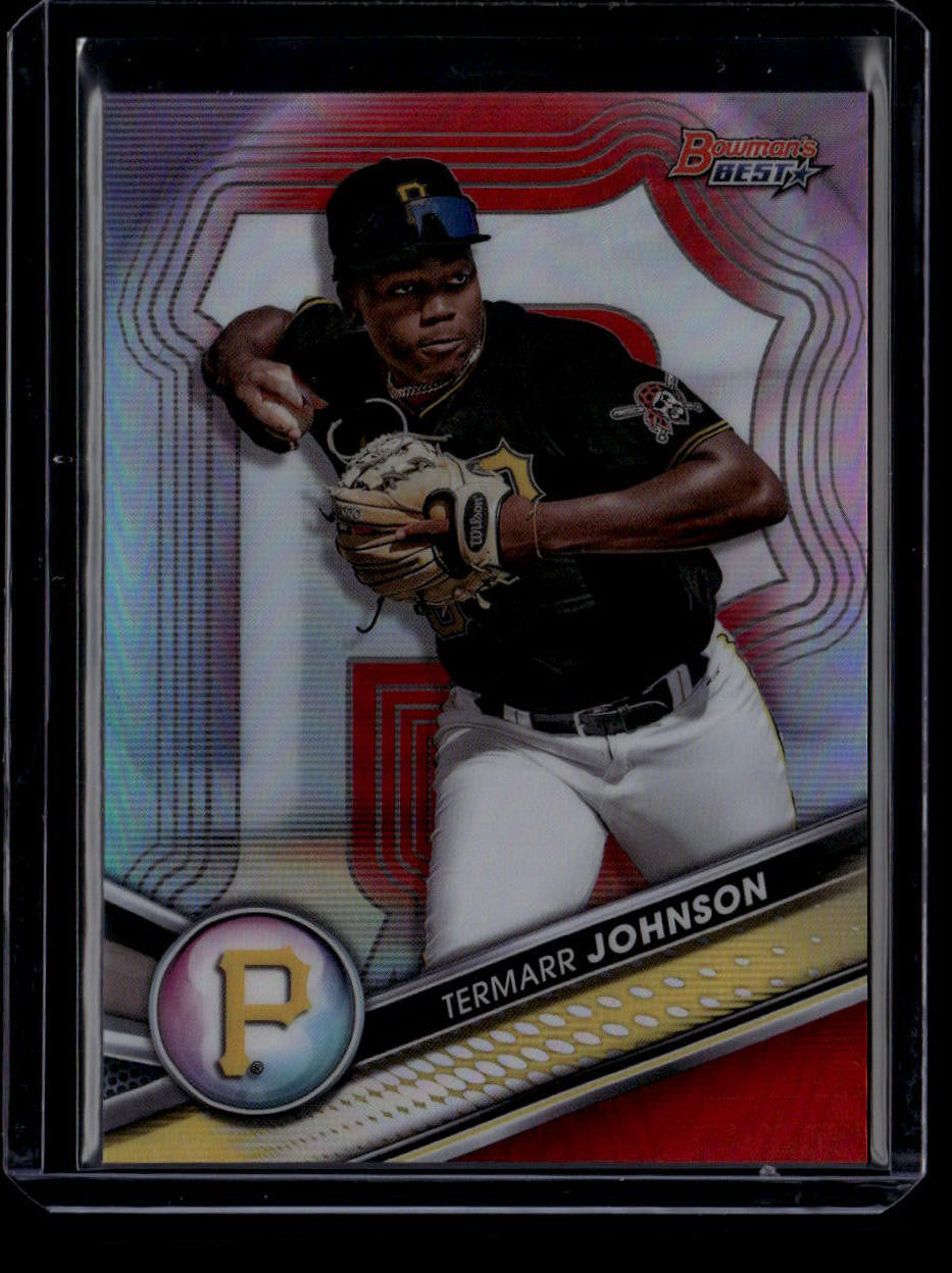 DELETE 180746 2022 Bowman's Best Top Prospects Red Refractor tp30 Termarr Johnson Rookie 3/10