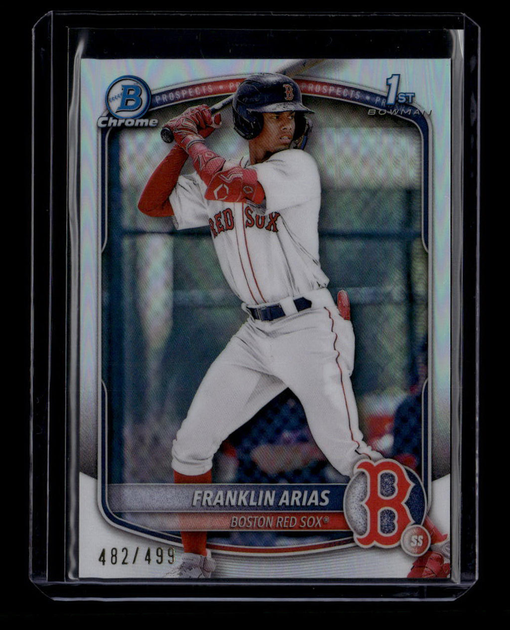 DELETE 180749 2025 Bowman Chrome Prospects Refractor bcp67 Franklin Arias Rookie 482/499