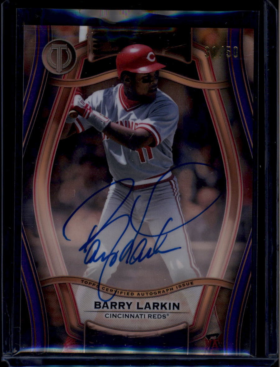 DELETE 180753 2025 Topps Tribute Pillars of the Game Autographs Purple Barry Larkin Auto 31/50