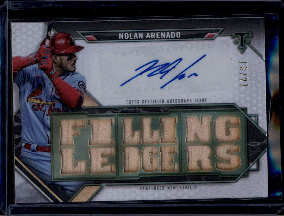 DELETE 180758 2021 Topps Triple Threads Autograph Relics ttarna3 Nolan Arenado Bat Auto 13/27